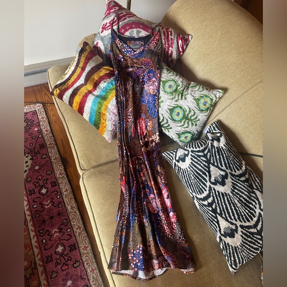 Anthropologie Dresses & Skirts - Anthropologie XXS Colorful Floral Maxi Slip Dress